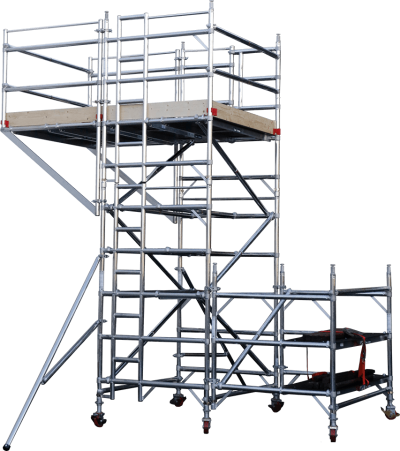 illustration of cantilever tower set up